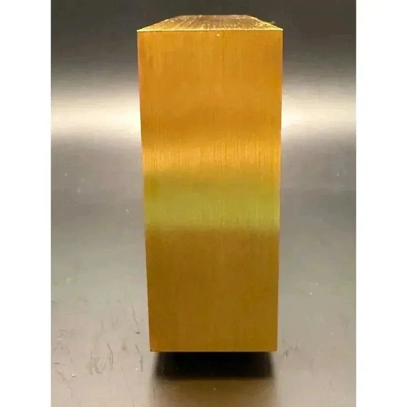 Vintage Swiss Gold Brass Neiman Marcus Mantel Clock - Berometer & Thermometer - Picture 7 of 9